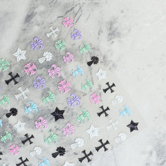 5D Nail Sticker - Pastel Cross