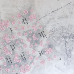5D Nail Sticker - Pink Flower