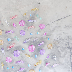 5D Nail Sticker - Little Seahorse
