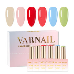 6 Colors Gel Polish Set - S03 Alice and Flowers