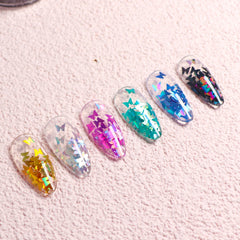 Holographic Butterfly Nail Art Glitter Set