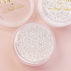 Metallic Caviar Beads - Silver (1.5 mm)