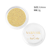 Micro Metallic Caviar Beads - Gold (0.4 mm)