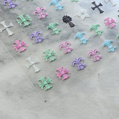5D Nail Sticker - Pastel Cross
