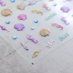 5D Nail Sticker - Little Seahorse