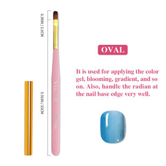 Nail Art Brush - Oval