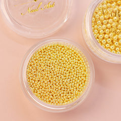 Metallic Caviar Beads - Gold (1 mm)