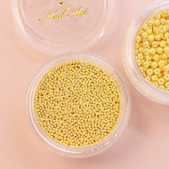 Metallic Caviar Beads - Gold (0.8 mm)