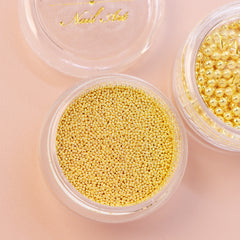 Metallic Caviar Beads - Gold (0.6 mm)