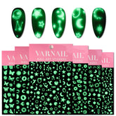 Nail Stickers - Glow in the Dark Star Moon & Butterfly