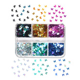 Holographic Laser Butterflies Sequins - 6 Grids