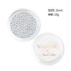 Metallic Caviar Beads - Silver (2 mm)