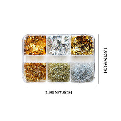 Nail Art Aluminum Foil Flakes - Cassic