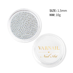 Metallic Caviar Beads - Silver (1.5 mm)