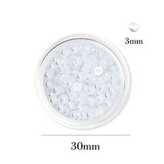 Flat Back Pearls - 3 mm