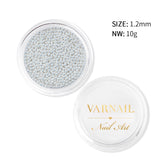 Metallic Caviar Beads - Silver (1.2 mm)