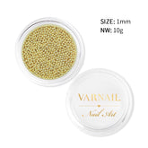 Metallic Caviar Beads - Gold (1 mm)