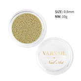 Metallic Caviar Beads - Gold (0.8 mm)