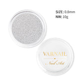 Metallic Caviar Beads - Silver (0.8 mm)