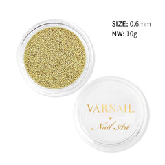 Metallic Caviar Beads - Gold (0.6 mm)