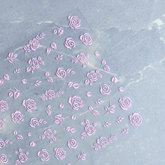 5D Nail Sticker - Pink Rose