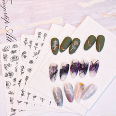 Nail Stickers - Rose Flower