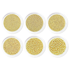 Metallic Caviar Beads Set - Gold