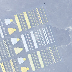 5D Nail Sticker - Sweater #05