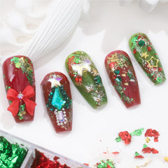 Nail Art Aluminum Foil Flakes - Christmas