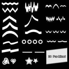 Nail Stickers Stencils - French Manicure DIY Nail Art