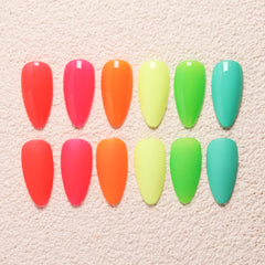 6 Colors Gel Polish Set - S02 Fluorescent Island