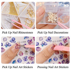 Multifunctional Nail Tweezer with Silicone Pressing Head