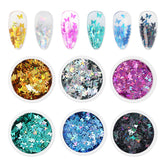 Holographic Butterfly Nail Art Glitter Set