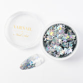 Nail Art Glitter - Holo Silver Butterfly