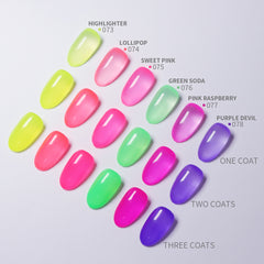 6 Colors Jelly Gel Polish Set - S13 Jelly Land