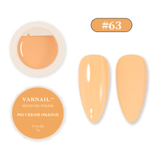 Solid Gel Polish - #63 CREAM ORANGE