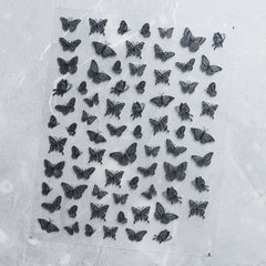 5D Nail Sticker - Black Butterfly