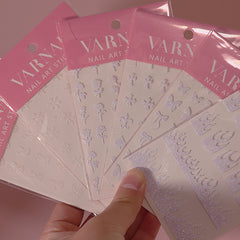 Nail Sticker - Colorful White