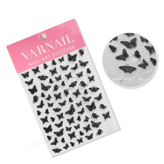 5D Nail Sticker - Black Butterfly