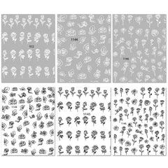 Nail Stickers - Rose Flower