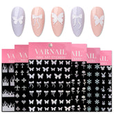 Nail Sticker - Colorful White