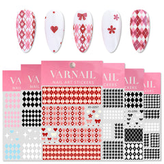 Nail Stickers - Plaid & Houndstooth