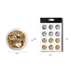 Mixed Colors Aluminum Flakes 12pcs/Set VN152342