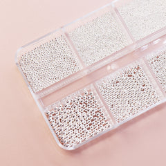 Metallic Caviar Beads - Silver (6 Grids/Box)