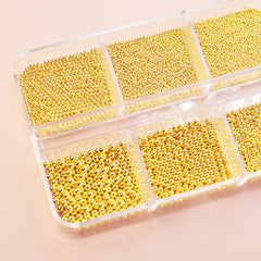 Metallic Caviar Beads - Gold (6 Grids/Box)