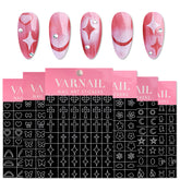 Nail Sticker - Hollow Inkjet Painting