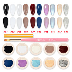 Solid Gel Polish 10 Colors Set - Classic