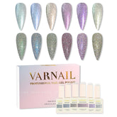 6 Colors Reflective Gel Polish Set - GS02