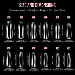 Soft Gel Tips - Long Coffin