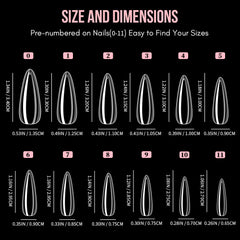 Soft Gel Tips - Long Stiletto